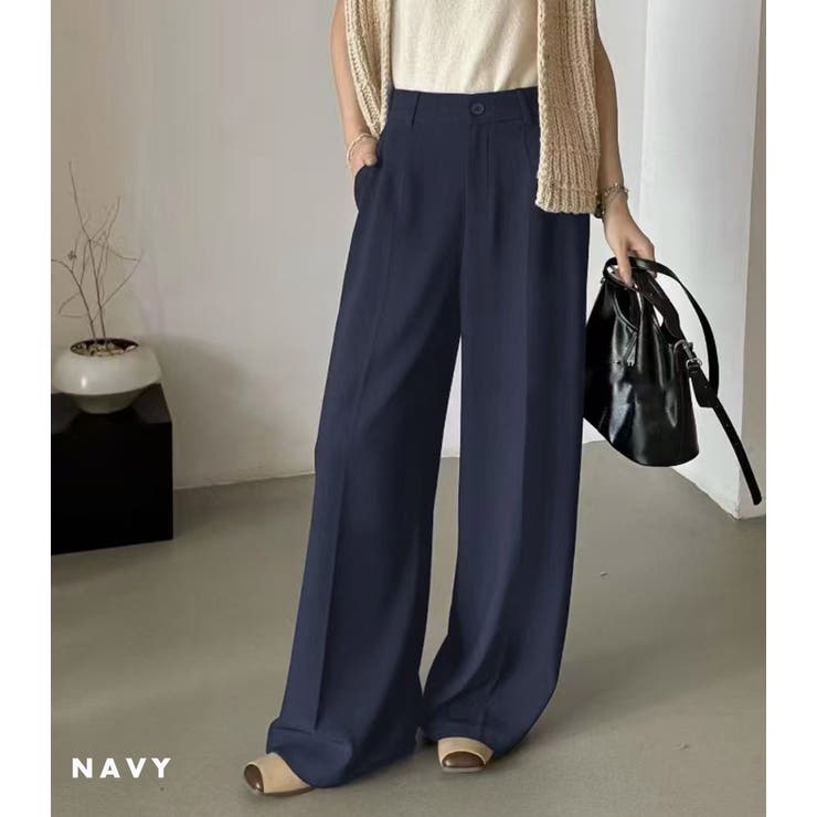 「バックゴムでウエストすっきり」ワイドパンツ レディース 全6色 | teddyshop | 詳細画像21 