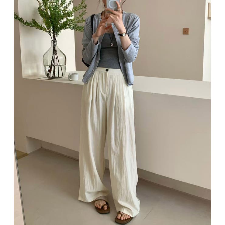 「ゆったりと気軽に穿ける」ワイドパンツ レディース 全4色 | teddyshop | 詳細画像12 