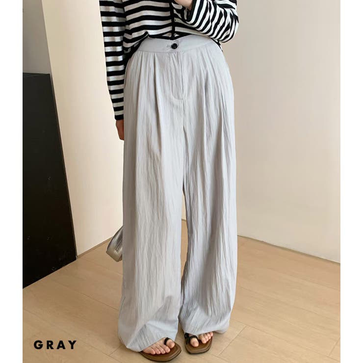 「ゆったりと気軽に穿ける」ワイドパンツ レディース 全4色 | teddyshop | 詳細画像14 