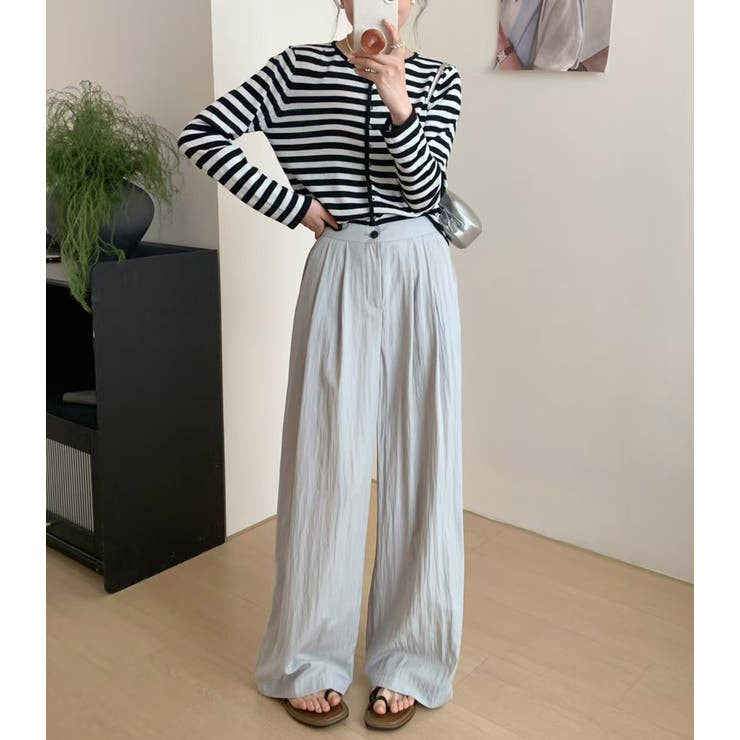 「ゆったりと気軽に穿ける」ワイドパンツ レディース 全4色 | teddyshop | 詳細画像18 