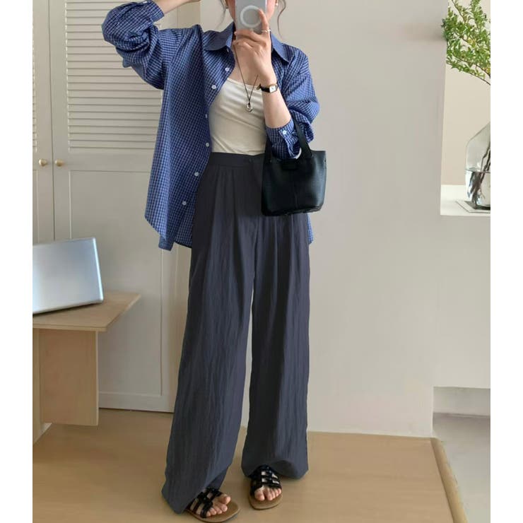 「ゆったりと気軽に穿ける」ワイドパンツ レディース 全4色 | teddyshop | 詳細画像21 