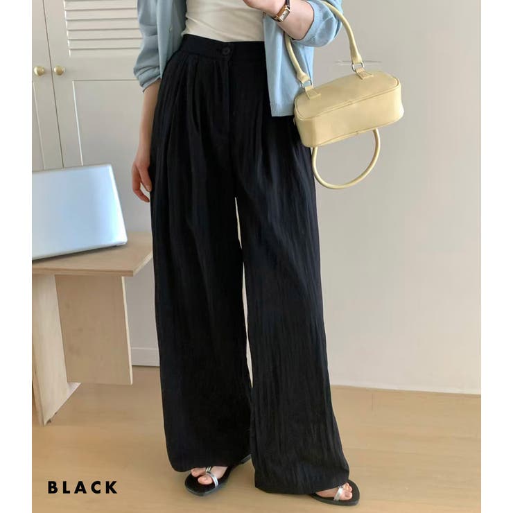 「ゆったりと気軽に穿ける」ワイドパンツ レディース 全4色 | teddyshop | 詳細画像8 