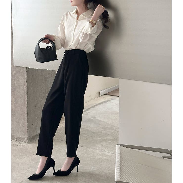 「ジャケットとも合わせやすい」テーパード パンツ ロング丈 | teddyshop | 詳細画像12 