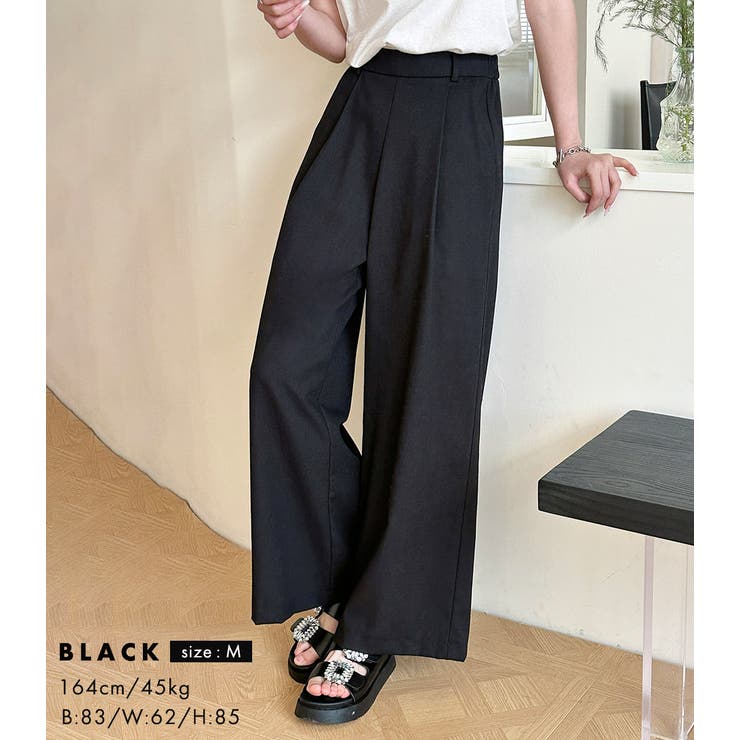 「ナチュラルな大人の色味」ワイドパンツ リネン レディース | teddyshop | 詳細画像8 