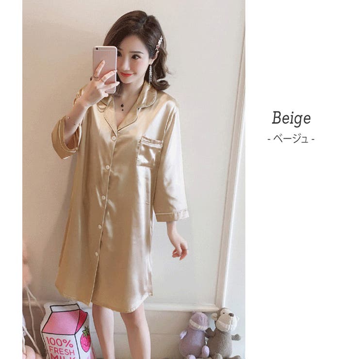 パジャマ ワンピース 長袖 | teddyshop | 詳細画像4 