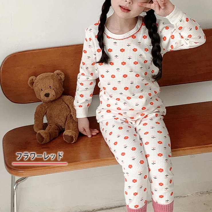 キッズルームウェアパジャマ男の子女の子総柄長袖薄手上下セットトップスパンツ2点セット部屋着寝巻き子供用花柄恐竜トナカイシロクマおしゃれかわいい通気性カジュアルシンプル110120130140150160ウエストゴムお泊り会春秋