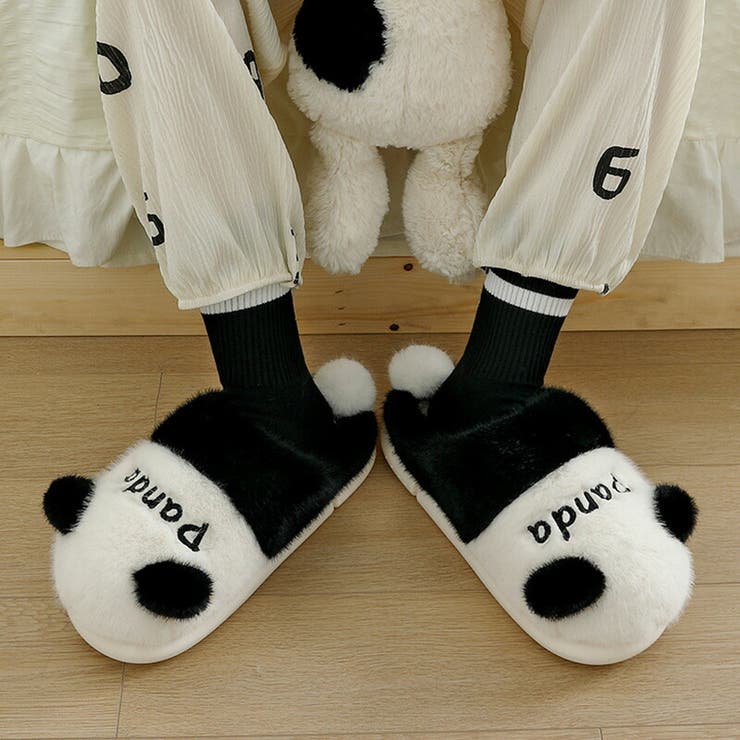 スリッパ ふわふわ アニマル[品番：TY000008114]｜teddyshop