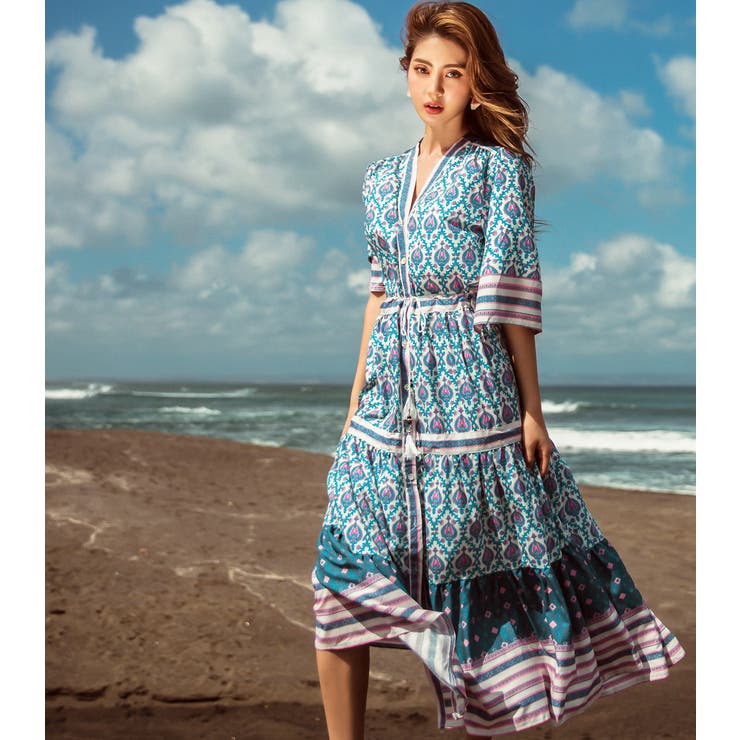 テッドベイカー ショッキングピンク タイト レース ワンピース ドレス