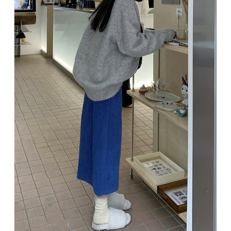 【クーポンの利用で半額以下】スカートロング秋冬ボトムスおしゃれ黒ロングスカートタイトスカートIラインスレンダースリット入りフロントスリットコーデュロイダブルフェイス伸縮性ポケットベルトループデイリーワンマイルウェアシンプルカジュアル