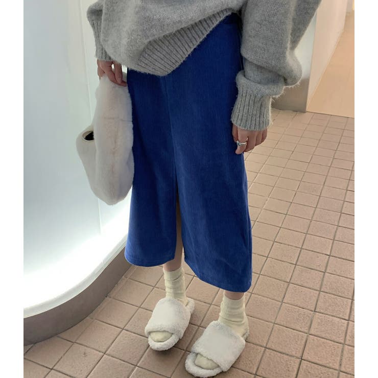 【クーポンの利用で半額以下】スカートロング秋冬ボトムスおしゃれ黒ロングスカートタイトスカートIラインスレンダースリット入りフロントスリットコーデュロイダブルフェイス伸縮性ポケットベルトループデイリーワンマイルウェアシンプルカジュアル