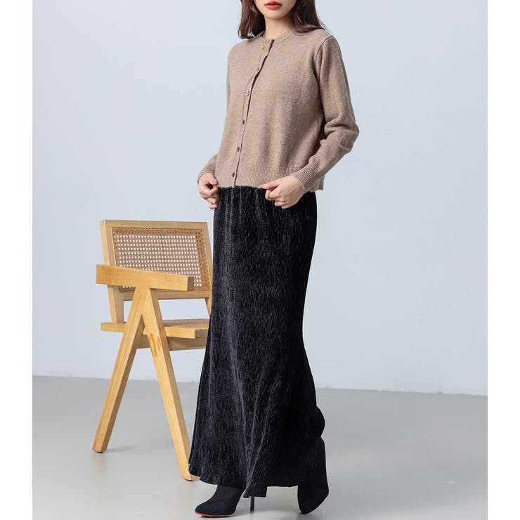 ベロア マーメイドスカート ロング | teddyshop | 詳細画像9 