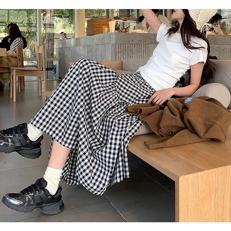 「王道のギンガムチェック」ロング フレア スカート | teddyshop | 詳細画像12 