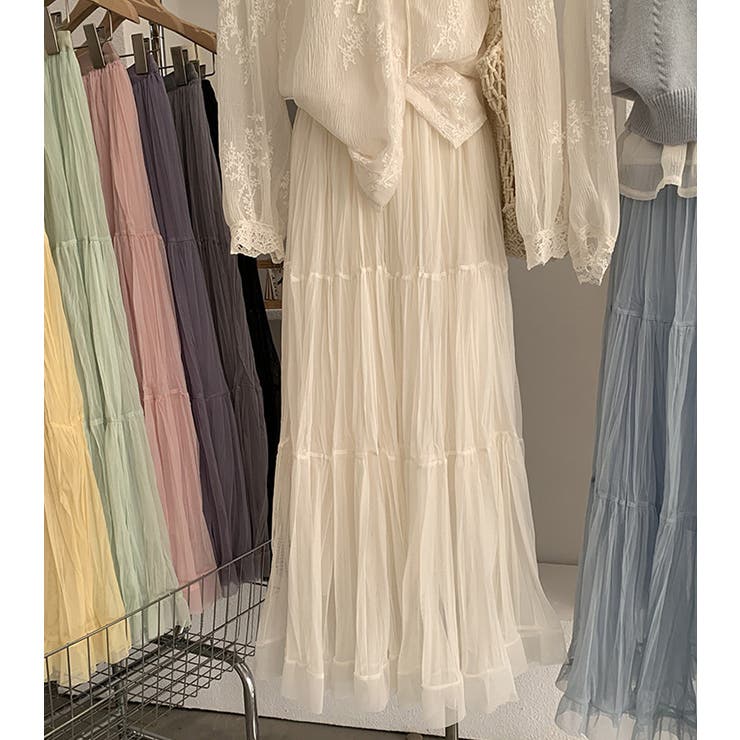 「デイリー着への投入に」ティアード スカート フレア | teddyshop | 詳細画像13 