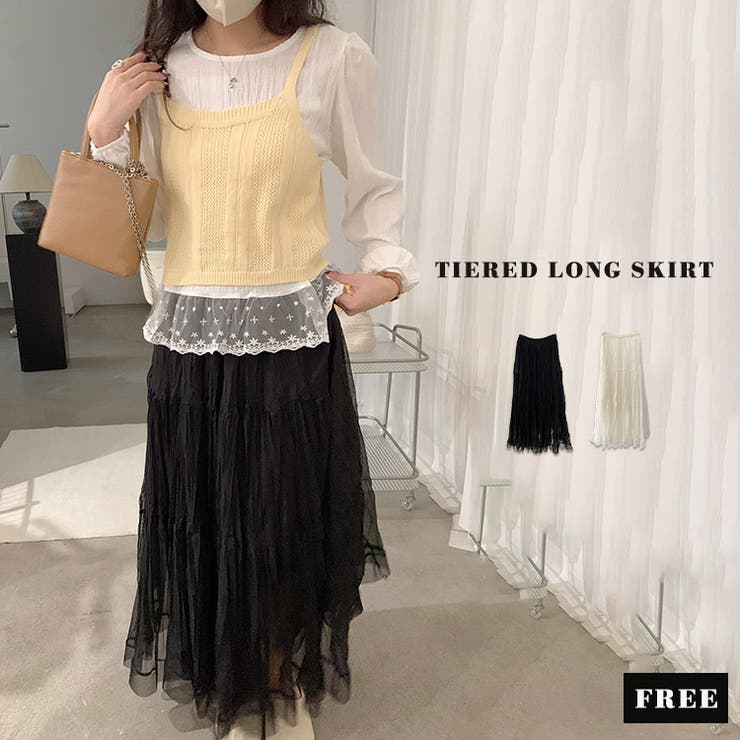 「デイリー着への投入に」ティアード スカート フレア | teddyshop | 詳細画像2 