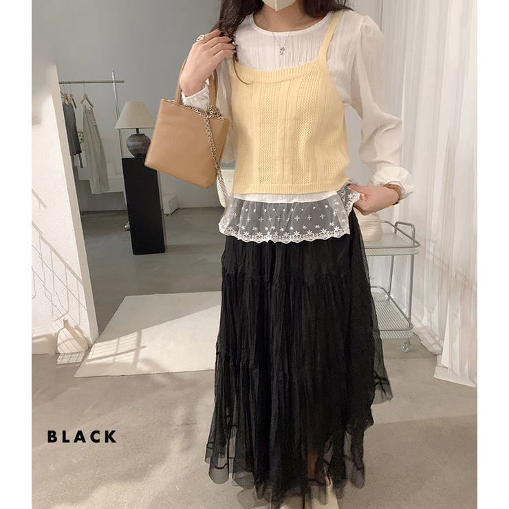 「デイリー着への投入に」ティアード スカート フレア | teddyshop | 詳細画像8 