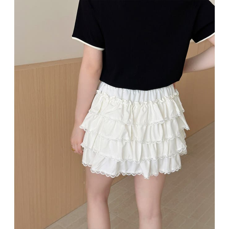 「おしとやかな姫系」スカート ミニ ティアード | teddyshop | 詳細画像13 