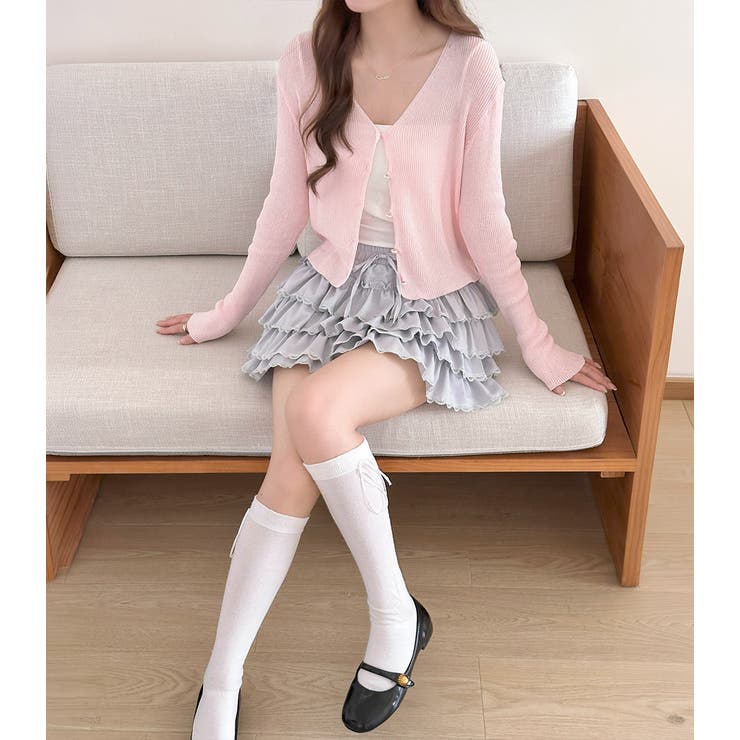 「おしとやかな姫系」スカート ミニ ティアード | teddyshop | 詳細画像21 