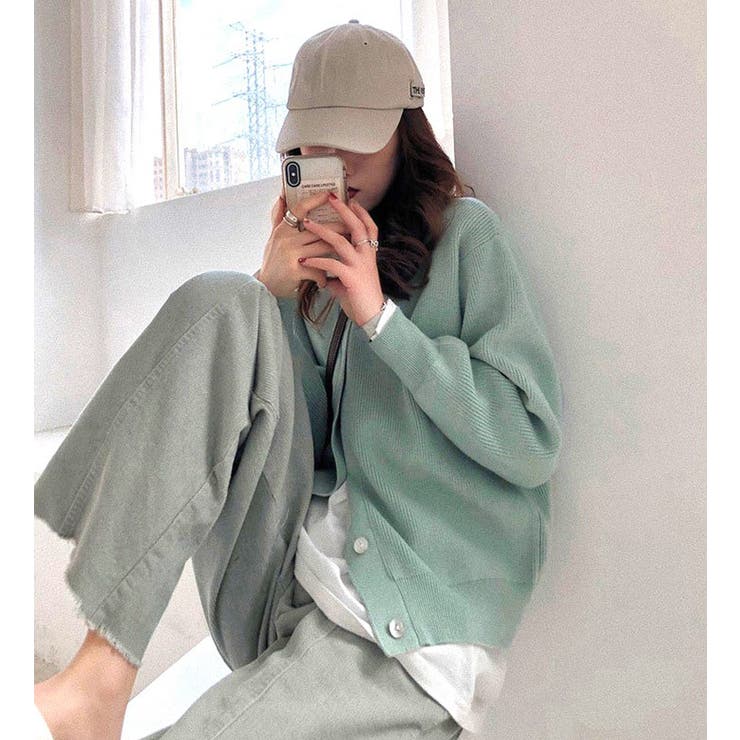 リブ ニット カーディガン | teddyshop | 詳細画像14 