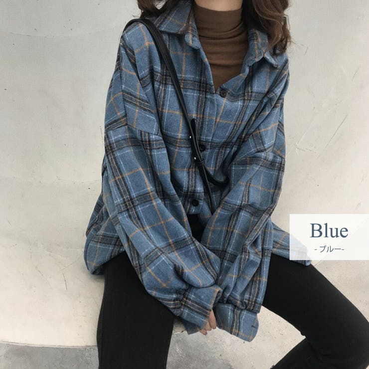 期間限定お買い得商品 |  通販 シャツ チェック 韓国ファッション[品番：TY000006714 トップス