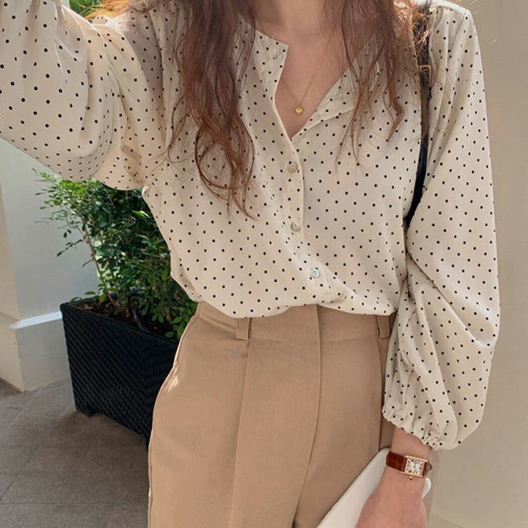 ブラウス 長袖 ドット柄 | teddyshop | 詳細画像12 