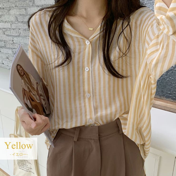 シャツ ストライプ 春服[品番：TY000006917]｜teddyshop