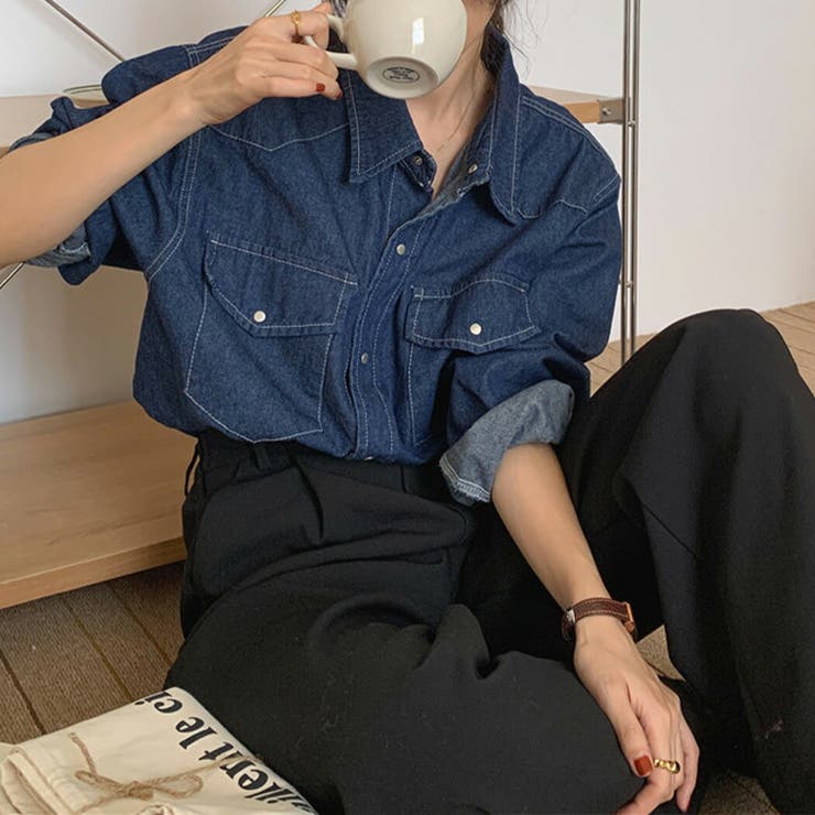 デニム シャツ 韓国ファッション | teddyshop | 詳細画像8 