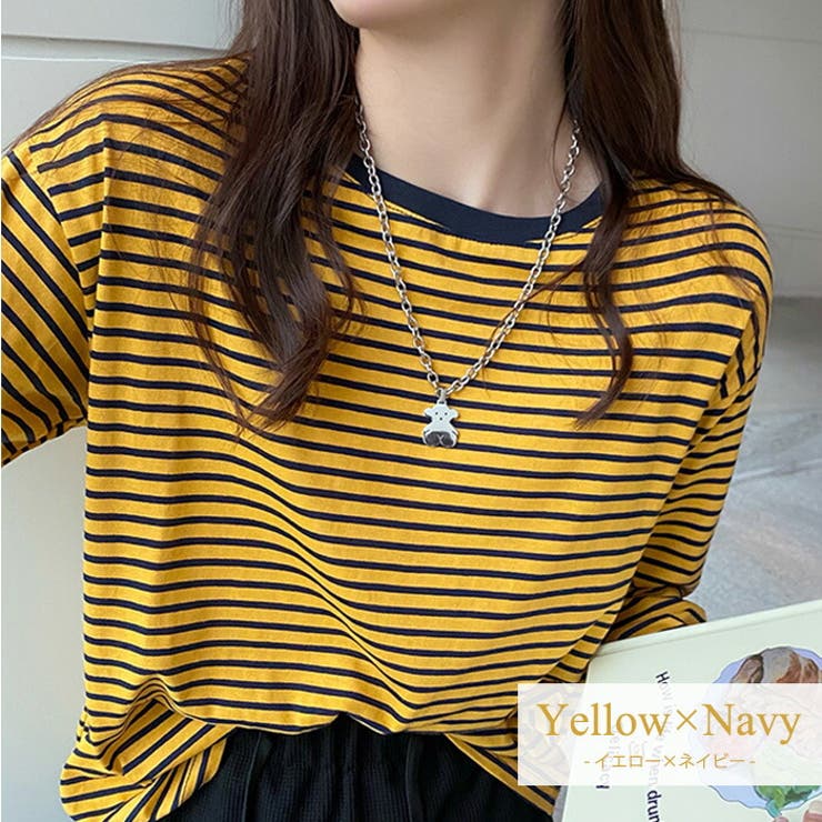 ロンT ボーダー柄 長袖[品番：TY000007012]｜teddyshop（テディー