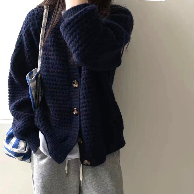 ニット カーディガン 全5色[品番：TY000007356]｜teddyshop