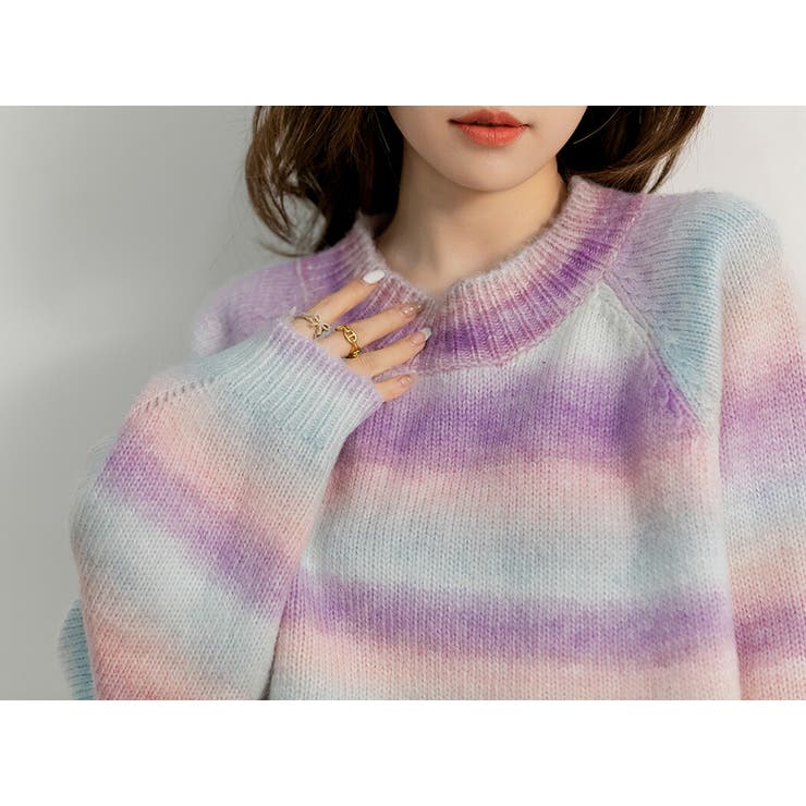 グラデーション ニット  セーター[品番：TY000007521]｜teddyshop（テディーショップ）のレディースファッション通販｜SHOPLIST（ショップリスト）