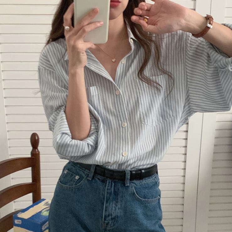 シャツ ストライプ 長袖 | teddyshop | 詳細画像6 