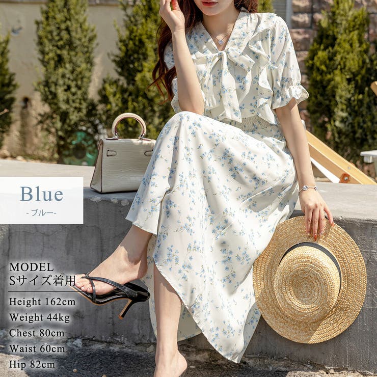 リゾートワンピース ボウタイワンピース Aライン | teddyshop | 詳細画像20 