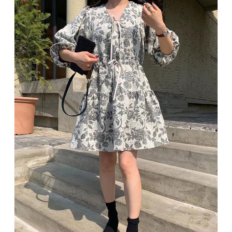 ワンピース ミニワンピース Vネック | teddyshop | 詳細画像7 