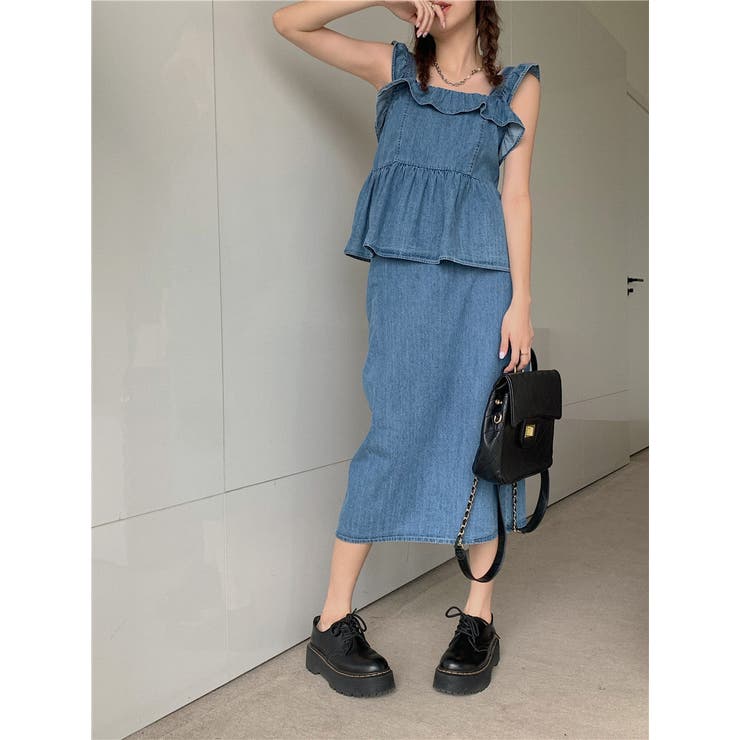 デニム セットアップ フリル | teddyshop | 詳細画像8 