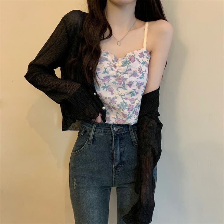 シアー カーディガン ショート丈 | teddyshop | 詳細画像11 