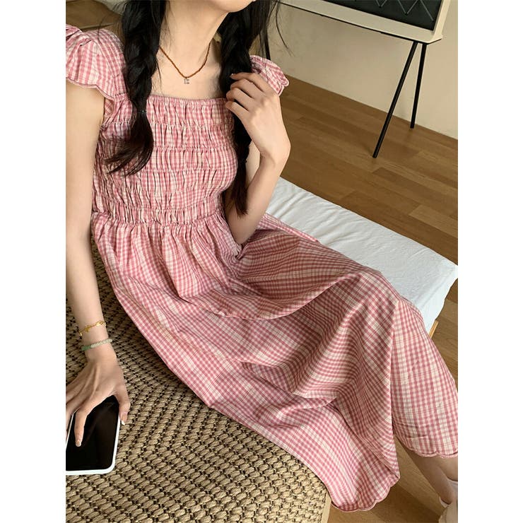 ワンピース チェック ノースリーブ | teddyshop | 詳細画像6 