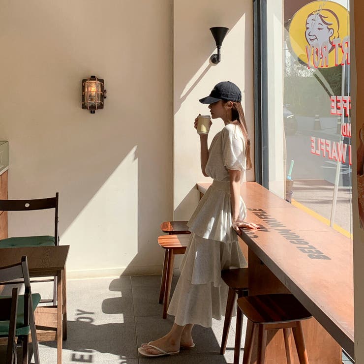 ワンピース ロングワンピース ティアードスカート | teddyshop | 詳細画像9 