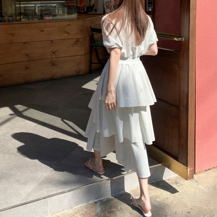 ワンピース ロングワンピース ティアードスカート | teddyshop | 詳細画像11 