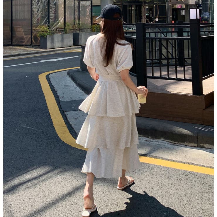 ワンピース ロングワンピース ティアードスカート | teddyshop | 詳細画像12 