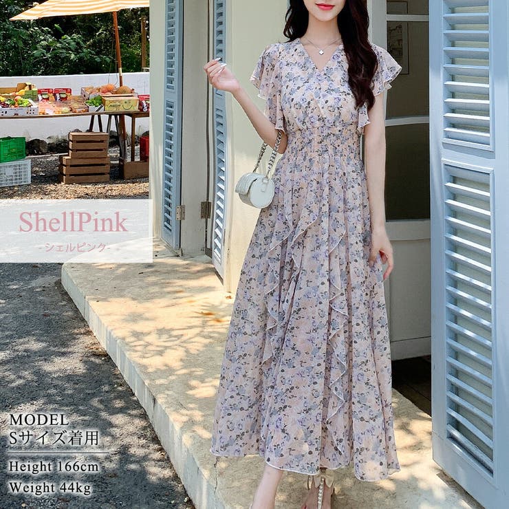 ワンピース 花柄 ロングワンピース ワンピース 花柄 ロングワンピース