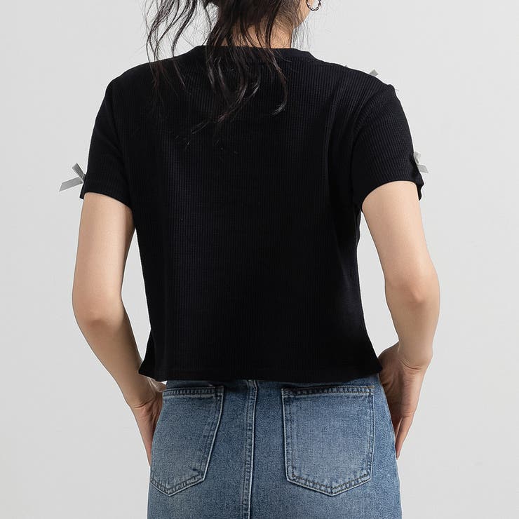 ワッフル生地 Tシャツ レディース | teddyshop | 詳細画像13 