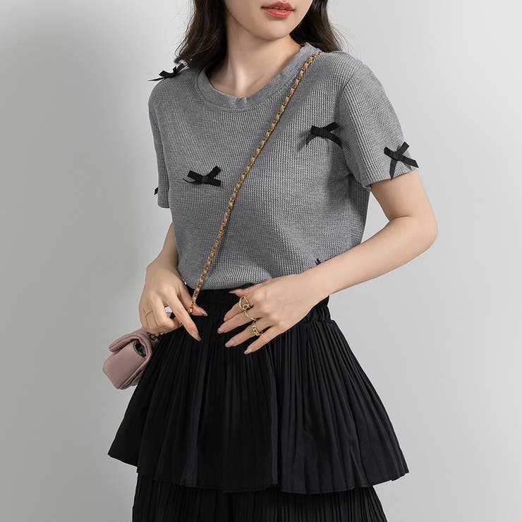 ワッフル生地 Tシャツ レディース | teddyshop | 詳細画像15 