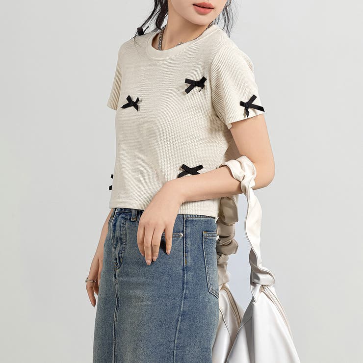 ワッフル生地 Tシャツ レディース | teddyshop | 詳細画像20 