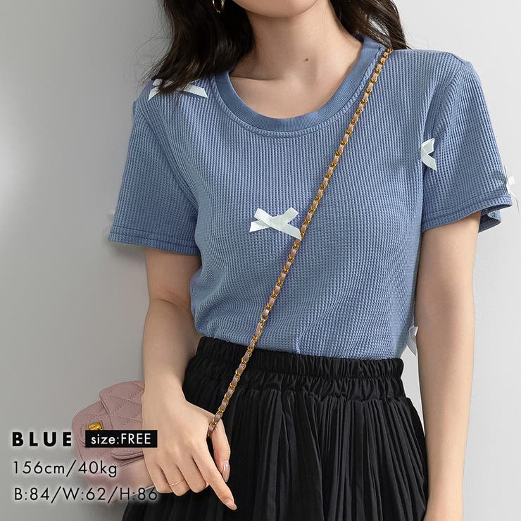 ワッフル生地 Tシャツ レディース | teddyshop | 詳細画像28 