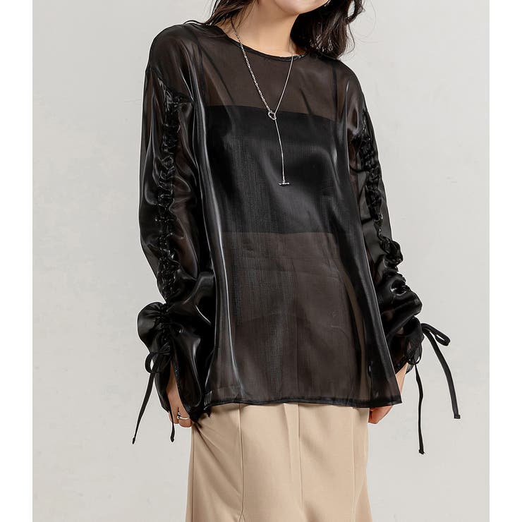 シアー トップス ブラウス | teddyshop | 詳細画像16 