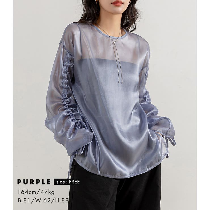 シアー トップス ブラウス | teddyshop | 詳細画像20 