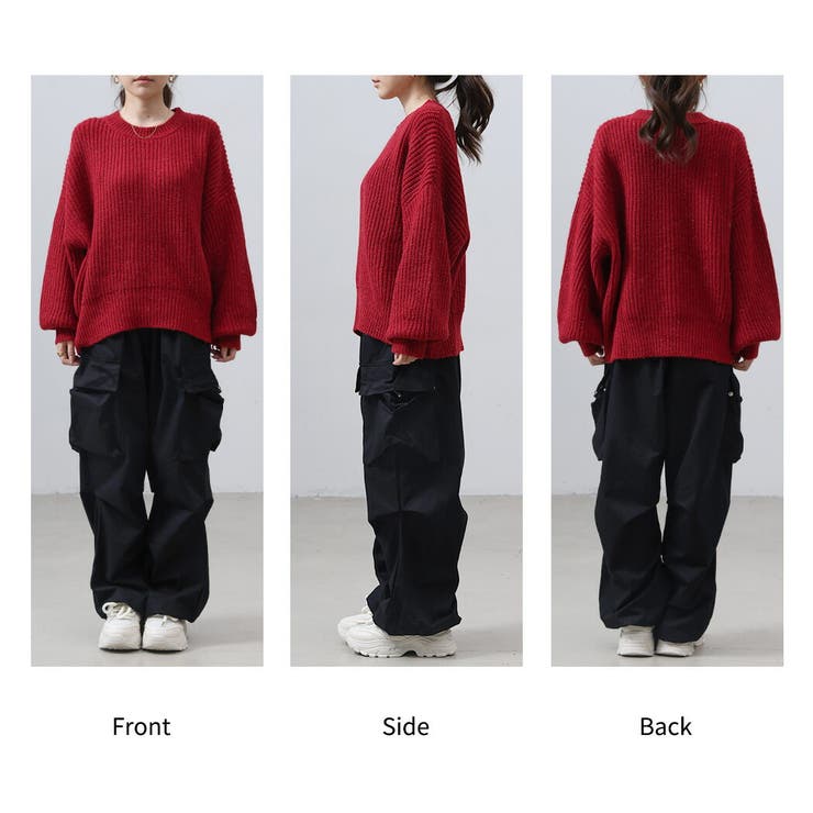 セントアンドリュース】極美品 ニットセーター 総柄 ラメ L