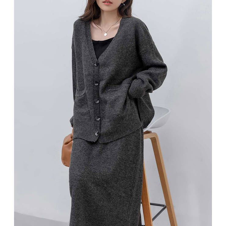 ニット セットアップ スカート[品番：TY000008700]｜teddyshop
