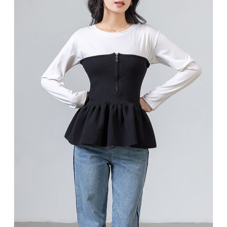 ビスチェ トップス ニット[品番：TY000008706]｜teddyshop