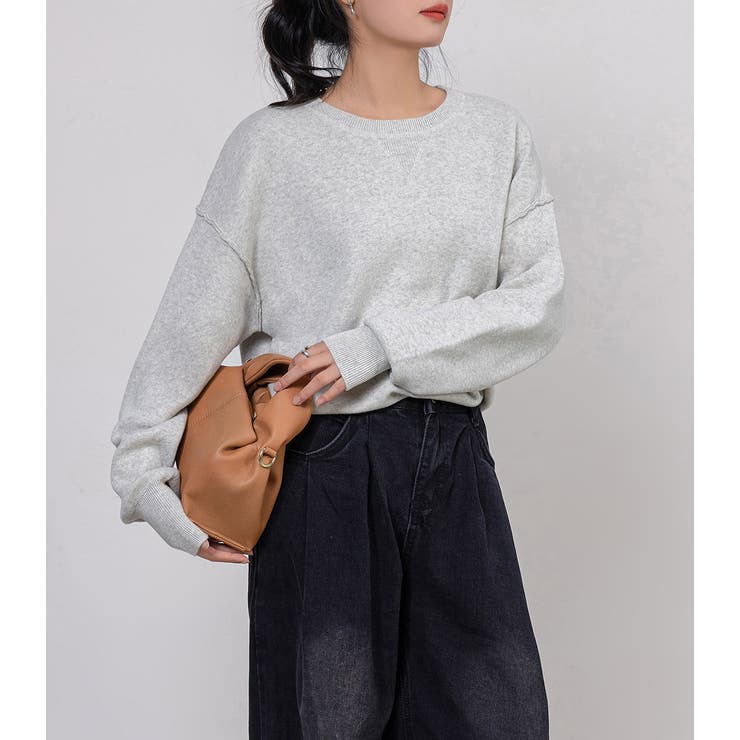 ナチュ＆ダイアリー トップス レディース スウェットライクニット　ジップカーデ NACHU＆DIARY RY-0298 グレー ベージュ 黒 白 NACHU＆DIARY ナチュ＆ダイアリー トップス レディース