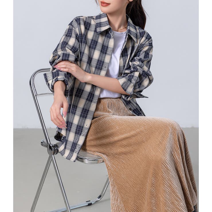 チェックシャツ レディース 長袖 | teddyshop | 詳細画像10 